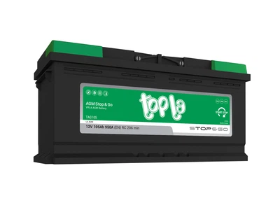 Аккумулятор Topla AGM 105 Ah/12V "0" (+ справа)