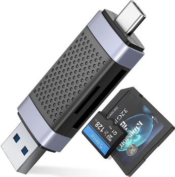 Адаптер Orico USB-A/USB-C 2.0 SD/microSD (CD2D-AC2-BK-EP)