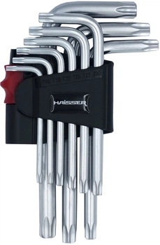 Набір Г-подібних ключів Haisser 48114 TORX T10-50 9 шт (BP102896)