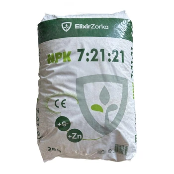 Мінеральне добриво NPK 7:21:21+S+Zn Elixir Zorka 25кг (НФ-00018709