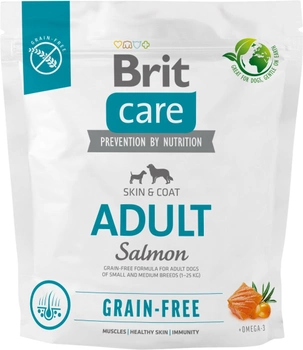Karma sucha dla psów Brit care grain-free adult salmon 1 kg (8595602558858)