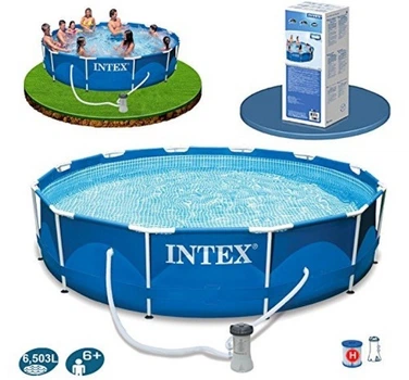 Басейн каркасний Intex 28212 з фільтр-насосом 366х76 см Синій