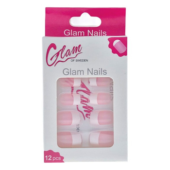 Набір для французького манікюру Glam Of Sweden Nails Fr Manicure Light Pink 12 шт (7332842800832)