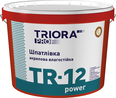 Шпаклівка вологостійка TRIORA prof TR-12 power 16 кг (4823048018242)