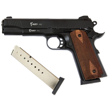 Стартовий пістолет Kuzey 911#1 Black/Brown Wooden Grips