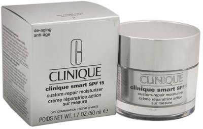 Крем для обличчя Clinique Smart SPF15 Custom Repair Moisturizer Dry To Combination Skin 50 мл (20714678227)