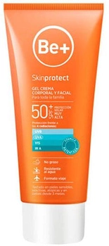 Сонцезахисний крем Be+ Skin Protect Body and Face Cream Gel SPF50+ 100 мл (8470001998651)