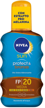 Przeciwsłoneczny olej Nivea Sun Protect And Bronze Tan Activating Protecting Oil SPF20 200 ml (4005900133557)