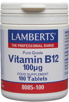Вітамін B12 Lamberts 100 мкг 100 таблеток (5055148401825)