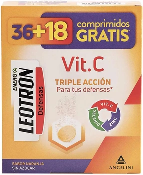 Witaminy Leotron Vitamin C 36 + 18 Effervescent Tablets (8430992113389)