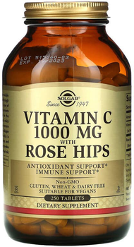 Suplement diety Solgar Vitamin C with rosehip 1000 mg 250 tablets (33984024014)