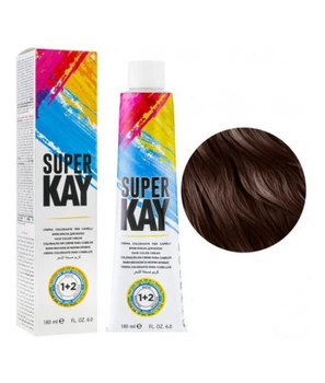 Фарба для волосся Super Kay Hair Color Cream 6.73 темний блондин холодний коричневий, 180 мл