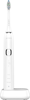 Електрична зубна щітка AENO DB3, 46000 обертів за хвилину, бездротова зарядка, біла, 4 насадки