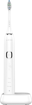 Електрична зубна щітка AENO DB3, 46000 обертів за хвилину, бездротова зарядка, біла, 4 насадки