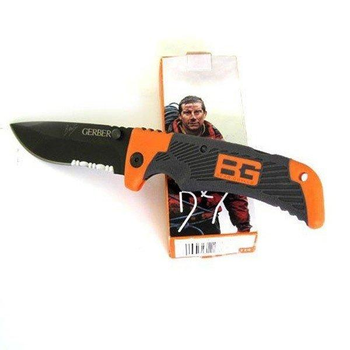 Нож складной туристический Gerber Scout Bear Grylls с серейтором (2533)