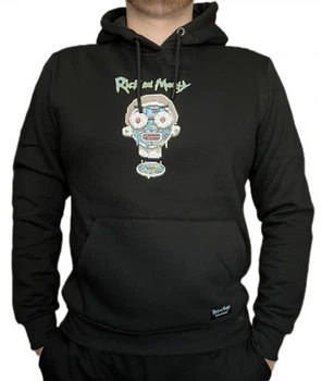 Толстовка мужская Glo-Story MPU-2669 Rick and Morty черный 2XL размер
