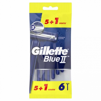Бритви одноразові для чоловіків Gillette Blue II 6 шт (3014260294243)