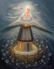 Поштова листівка Cardsforsoul Під покровом 10,5 Х 14,8 см