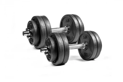 Гантели RN-Sport разборные металлические 2 по 13,5 кг