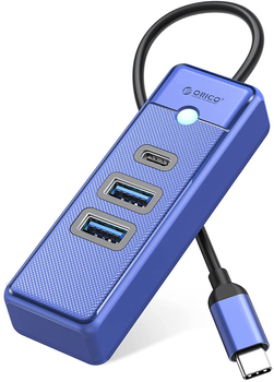 Hub USB-C Orico 2 x USB 3.0 + USB-C Niebieski (PWC2U-C3-015-BL-EP)