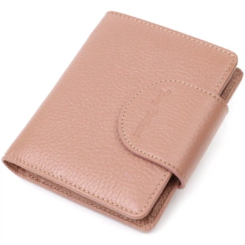 Красивый женский кошелек нежного цвета из натуральной кожи Tony Bellucci Wallet 22020 Бежевый