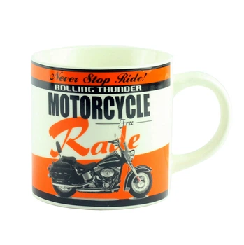 Чашка "Motorbike Desing Assorted", оранжевая, 9 см