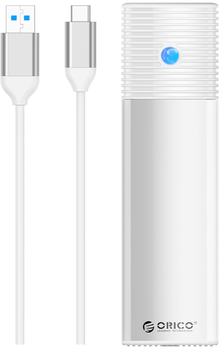 Зовнішня кишеня Orico M.2 SATA USB-C 5Gbps Біла (PWM2-WH-EP)