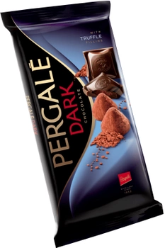 Темний шоколад Pergale з начинкою трюфель 100 г (4770179125045)