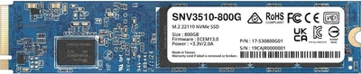 Dysk SSD Synology SNV3510 800GB M.2 NVMe PCIe 3.0 x4 3D NAND (TLC) (SNV3510-800G)