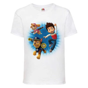 Футболка дитяча Щенячий патруль (Paw Patrol) біла (puppies-7-white) розмір 116 см