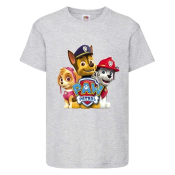 Футболка дитяча Щенячий патруль (Paw Patrol), сіра (puppies-gray) розмір 104 см