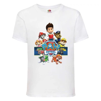 Футболка детская Щенячий патруль (Paw Patrol) белая (puppies-2-white) размер 98 см