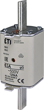 Предохранитель NH-1/gG 63A 500V KOMBI ETI (4184220)