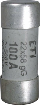 Запобіжник циліндричний плавкий 100A gG 22x58мм [2640025] CH ETI