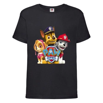 Футболка дитяча Щенячий патруль (Paw Patrol) чорна (puppies-black) розмір 116 см