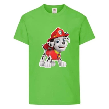 Футболка дитяча Щенячий патруль (Paw Patrol) світло-зелена (marshal-green) розмір 104 см