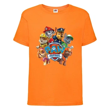 Футболка дитяча Щенячий патруль (Paw Patrol) помаранчева (all-puppies-orange) розмір 116 см