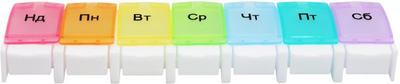 Органайзер для таблеток на 7 днів MVM PC-11 COLOR різнобарвний (PC-11 COLOR)