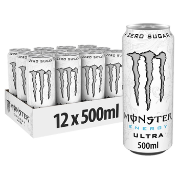 Упаковка безалкогольного енергетичного напою Monster Energy Ultra 500 ml х 12 банок енергетик