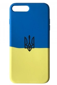 Чохол силіконовий Full Silicone Case Ukraine for iPhone 7 Plus / 8 Plus (з закритим низом)