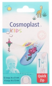 Пластирі Cosmoplast Stripes Kids Quick-Zip 20 шт (4046871002282)