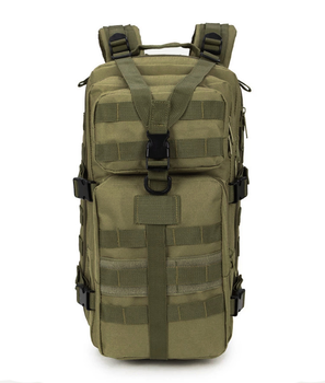 Рюкзак тактический штурмовой Eagle 35л 45х26х25 см темно-зеленый