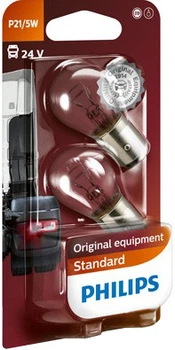 Автолампа вказівна Philips P21/5W 13499 24V (BAY15d) В2 (блістер) (шт.)