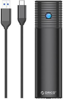 Zewnętrzna kieszeń Orico M.2 SATA USB-C 5 Gb/s, czarna (PWM2-BK-EP)