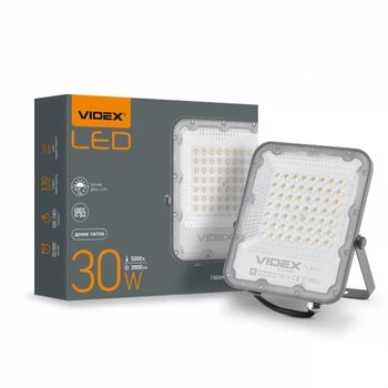 LED прожектор VIDEX PREMIUM F2 30W 5000K День-ніч (VL-F2-305G-N)