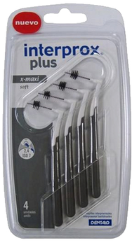 Зубні щітки для міжзубних проміжків Dentaid Interprox Plus Toothbrush Interproximal Super Micro 4 U 2 g (8427426007703)