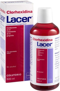 Ополіскувач для порожнини рота Lacer Chlorhexidine Mouthwash 500 ml (8470003856669)