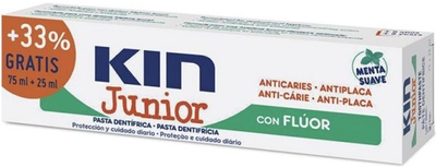 Зубна паста для дітей Kin Junior Mint Mild Toothpaste 75 ml+25 ml (8436026212714)