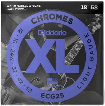Струны для электрогитары D'Addario ECG25 XL XL CHROMES LIGHT (12-52)
