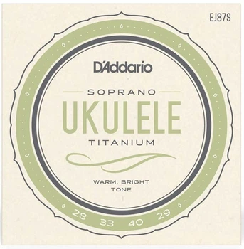 Струны для укулеле сопрано D'Addario EJ87S TITANIUM UKULELE SOPRANO